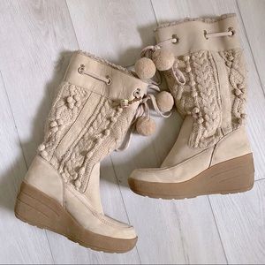 Vintage Juicy Couture knit cozy boots 8